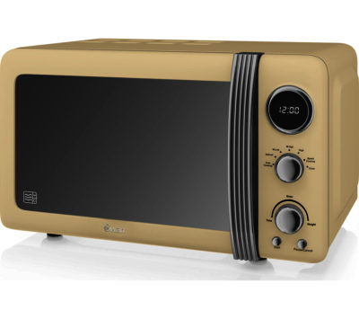 SWAN  SM22030CN Solo Microwave - Cream